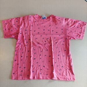 Steppingstones Shirt Womens Medium Pink Clip Art Short Sleeve Tee